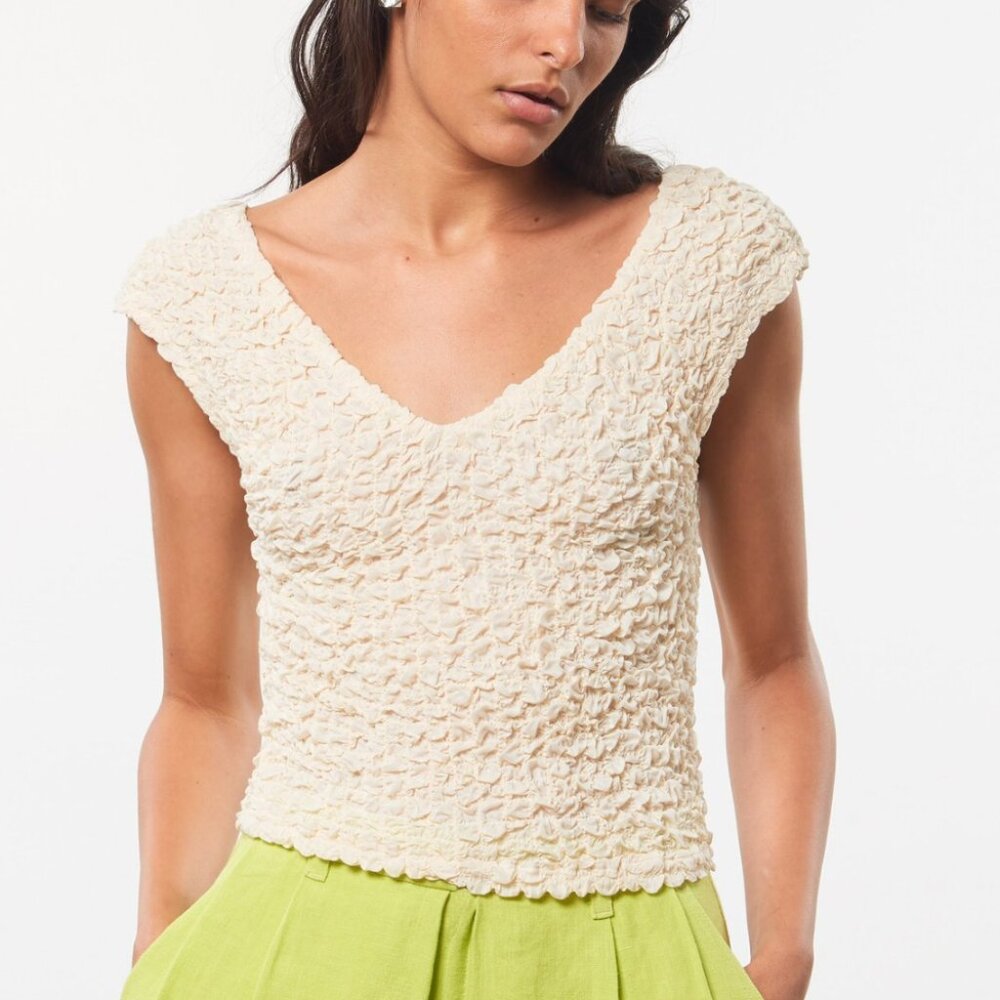 ISO Mara Hoffman Poppy Top in Cream XS *not for sale*